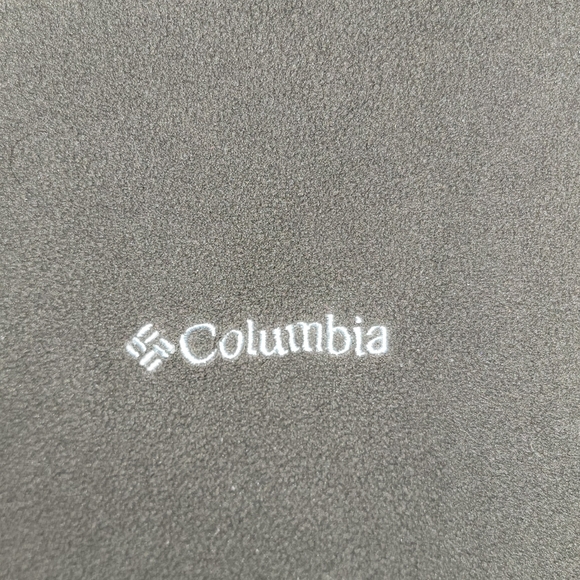 Columbia 1/4 zip fleece brown men's large - Picture 2 of 4
